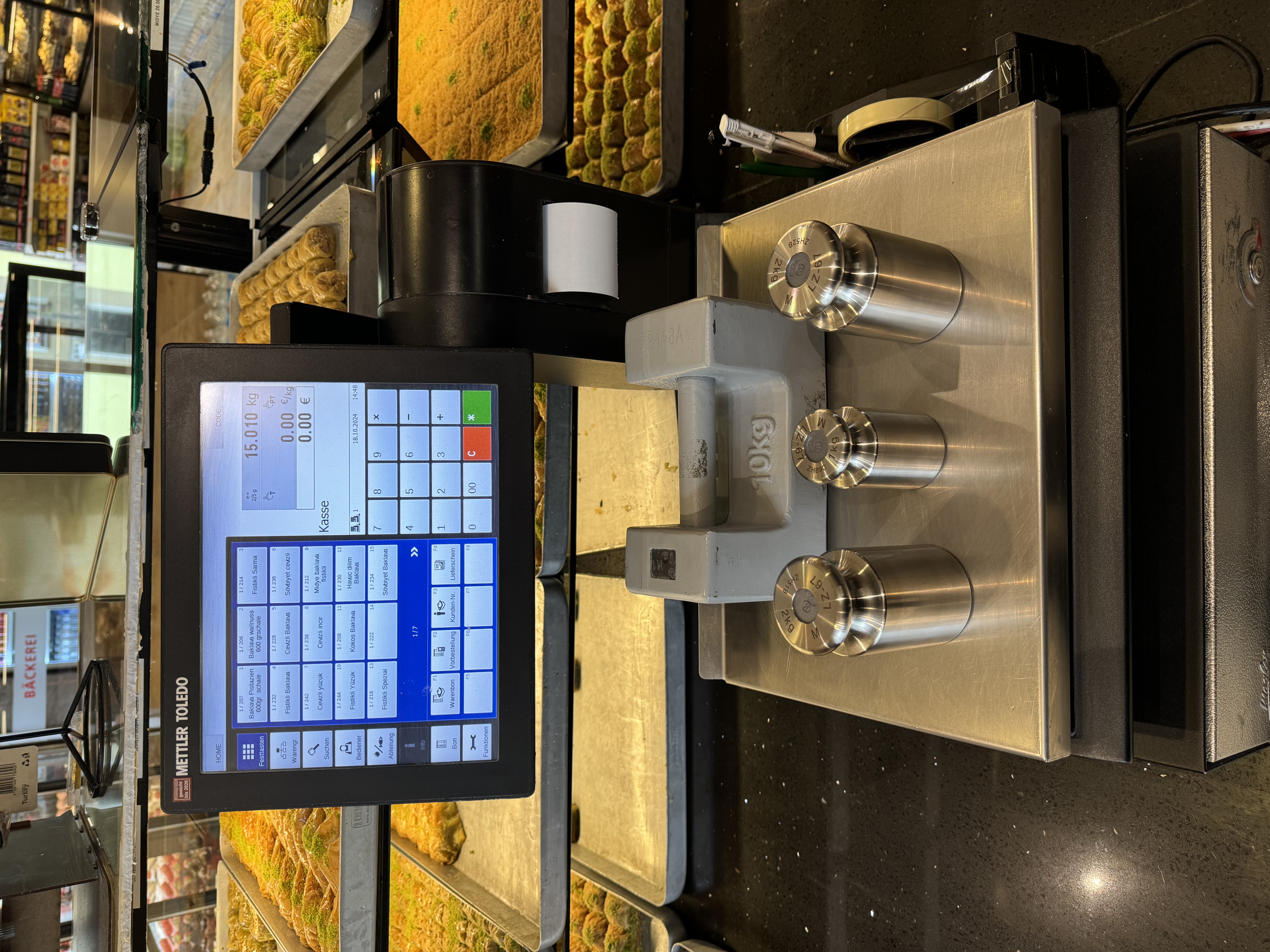 Mettler Toledo Waage bei Kontrolle in Darmstadt