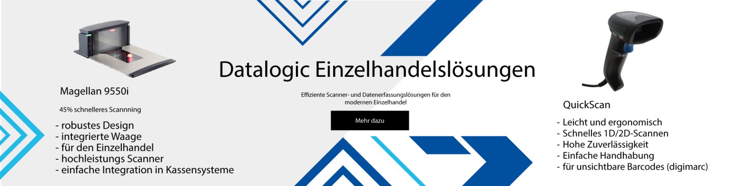 Datalogic Scanner für Einzelhandelslösungen – effiziente Barcodescanner für den POS und Logistikbereich