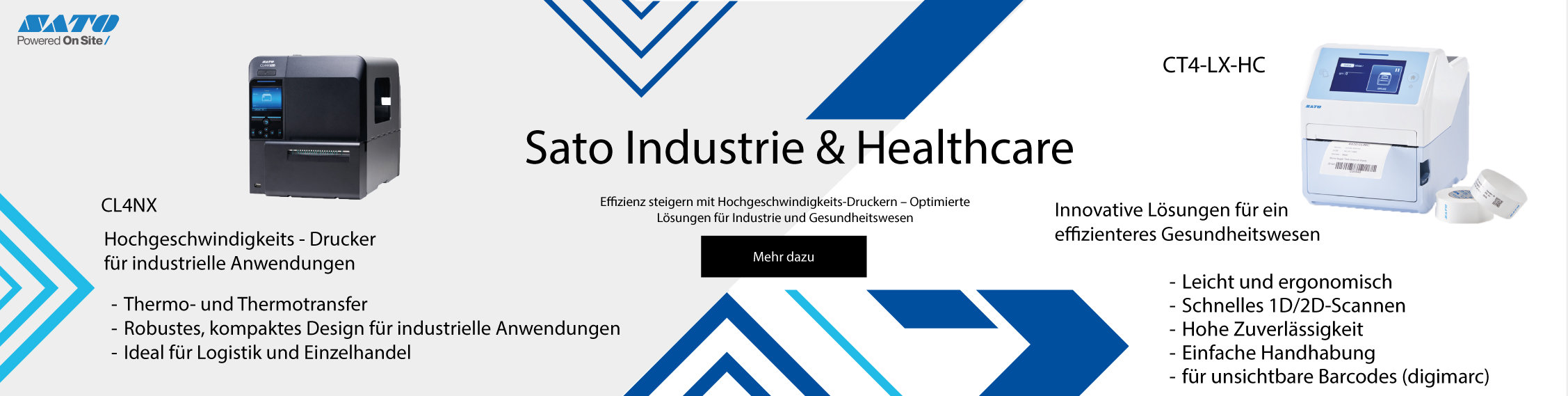 Sato Industrie-Lösungen für Etikettierung und Barcode-Druck – zuverlässige Technologie für den industriellen Einsatz