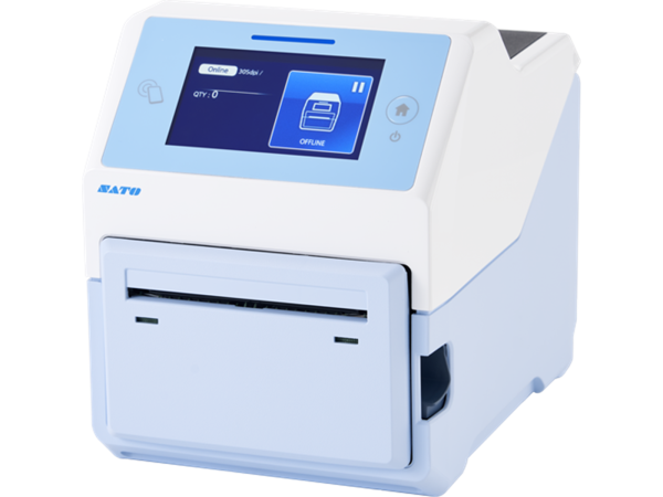 SATO CT4-LX-HC Thermotransfer zusätzlich mit WLAN & Bluetooth zusätzlich mit RTC-Modul 305 dpi zum Abreißen