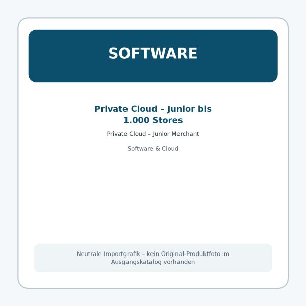 Private Cloud – Junior Merchant