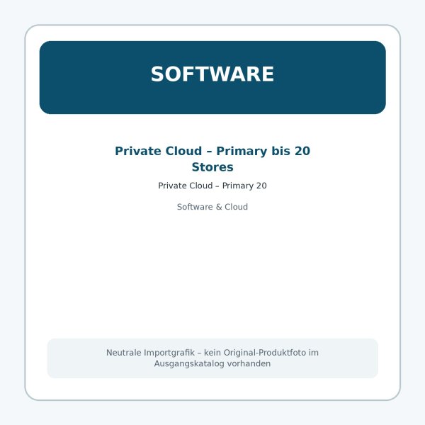 Private Cloud – Primary 20