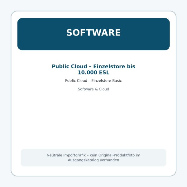 Public Cloud – Einzelstore Basic