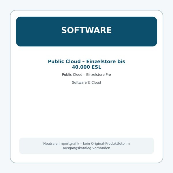 Public Cloud – Einzelstore Pro