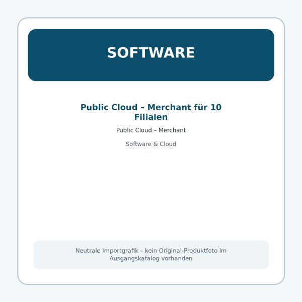 Public Cloud – Merchant