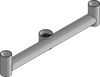 SpacePole SP1 Doppel-Peripherie-Arm 2 x 200 mm, weiß