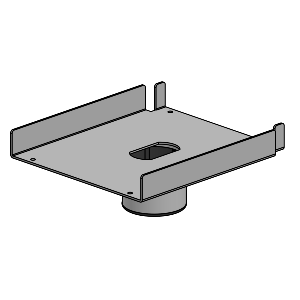 SpacePole SP1 Druckerplatte für Epson TM-T70, schwarz