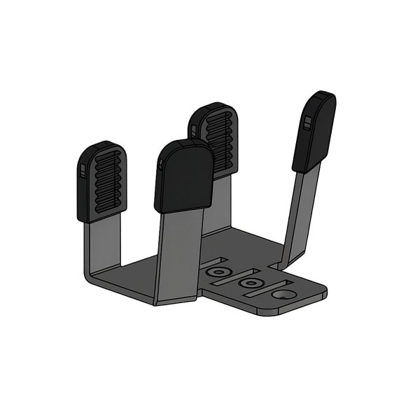 SpacePole Scannerhalter mit MultiGrip-Aufnahme für Handscanner, schwarz