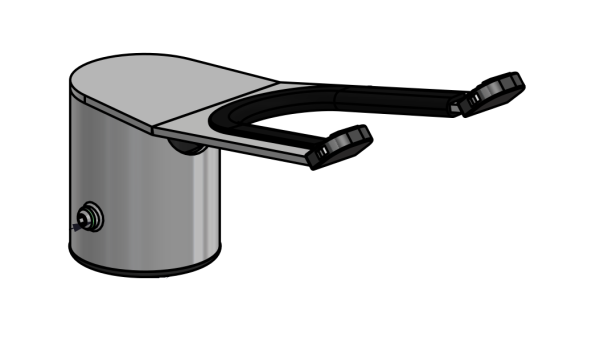 SpacePole SP1 Scannerhalter als Aufsatz, schwarz