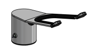 SpacePole SP1 Scannerhalter als Aufsatz, schwarz