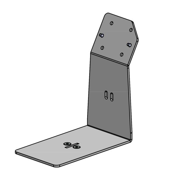 SpacePole Scannerhalter MultiGrip für Zebra DS457 und Datalogic GFS44x, schwarz