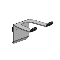 SpacePole Scannerhalter mit Magneten, schwarz
