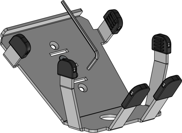 SpacePole Scannerhalter MultiGrip für SuperLead 7190, schwarz