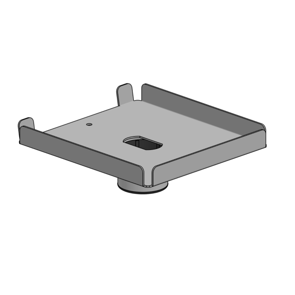 SpacePole SP1 Druckerplatte für Bixolon SRP 350 und PartnerTech RP-300, schwarz
