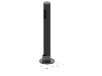 POSPOLE Standrohr 400 mm mit 2 Kabelöffnungen (45...