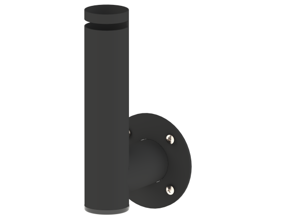 POSPOLE Wandhalterung 200 mm mit Rotationsslot (45 mm), schwarz