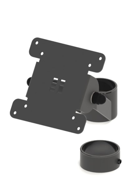 POSPOLE VESA-Halterung 75/100 Pole Mount geneigt (45 mm), schwarz