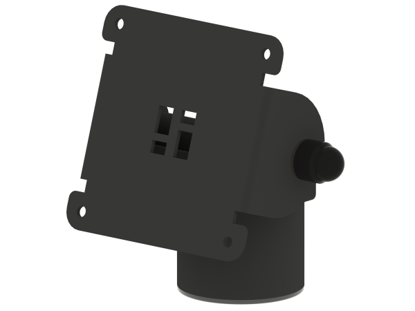 POSPOLE VESA-Halterung 75 Top-Mount für 45 mm Rohr, schwarz