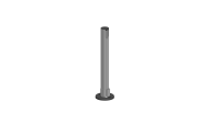 SpacePole SP2 Standrohr 400 mm mit Tischbefestigung, schwarz