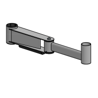 SpacePole SP1 Winkel-Arm 300 mm, schwarz