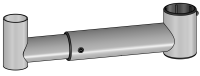 SpacePole Teleskop-Peripherie-Arm 200 bis 340 mm, schwarz