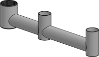 SpacePole SP2 Peripherie-Arm 350 mm mit 2 Endpoles und...