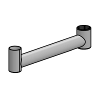 SpacePole SP2 Peripherie-Arm 350 mm mit SP2 Endpole und...