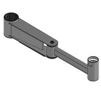 SpacePole Winkelarm 400 mm mit Rotationsslot und...