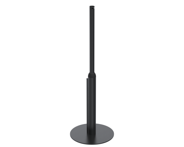 SpacePole Bodenständer höhenverstellbar 680 bis 1060 mm ohne Aufsatz, schwarz