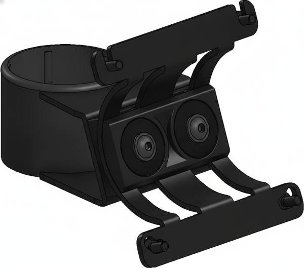 SpacePole Arc VESA-Halterung 75 Pole Mount SP2 gerade, schwarz