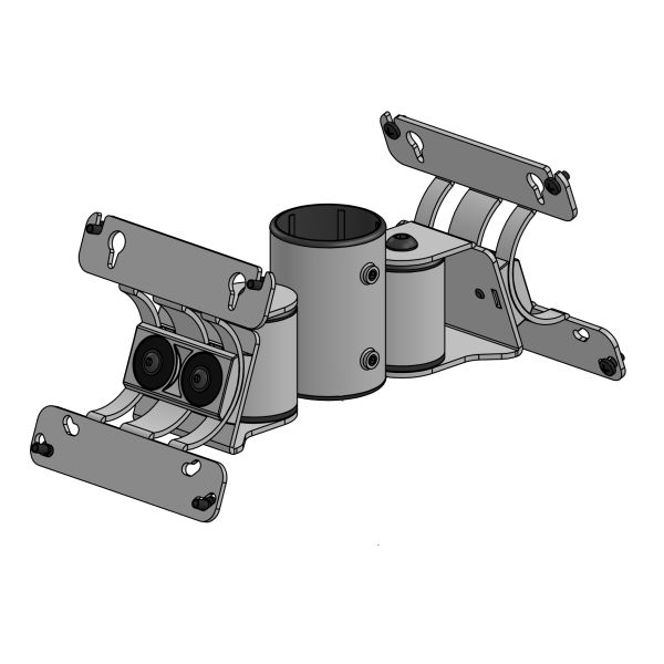 SpacePole Arc VESA-Halterung Back-to-Back 2 x VESA 75/100, schwarz
