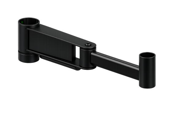 SpacePole SP2 Winkelarm 400 mm mit Verschlussring, schwarz
