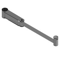 SpacePole SP2 Winkelarm 600 mm mit Rotationsslot, schwarz
