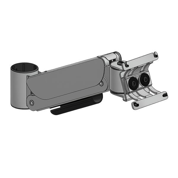 SpacePole Arc Monitorarm höhenverstellbar VESA 75 für 2,5 bis 5 kg, schwarz