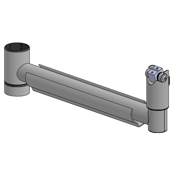 SpacePole Peripherie-Arm 400 mm mit DuraTilt-Kippgelenk, schwarz
