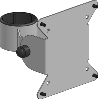 SpacePole SP2 VESA-Halterung 75/100 Pole Mount gerade,...