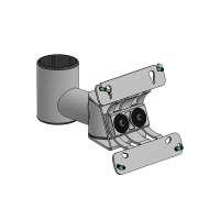 SpacePole SP ARC Monitorarm 80 mm VESA 75/100 für...