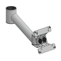 SpacePole SP ARC Monitorarm 170 mm 30° geneigt VESA...