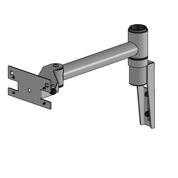 SpacePole Wandhalterung für Vectron POS Touch 12 und 15 Zoll mit 300 mm Arm, schwarz