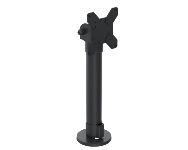 SpacePole Set 8 VESA 75/100 verstellbar mit 300 mm Standrohr, schwarz