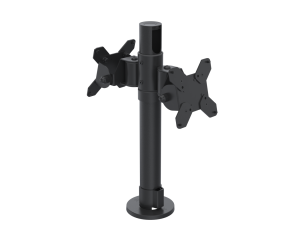 SpacePole Set 9 VESA 75/100 Back-to-Back verstellbar, 400 mm Standrohr, schwarz