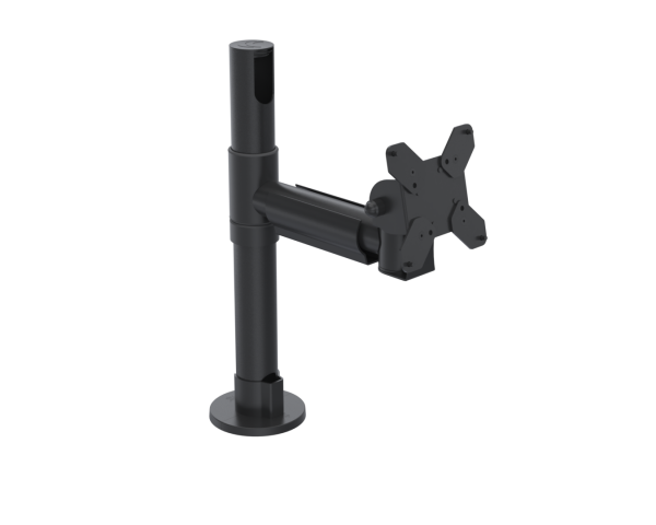 SpacePole Set 10 VESA 75/100 verstellbar mit 200 mm Arm und 400 mm Standrohr, schwarz