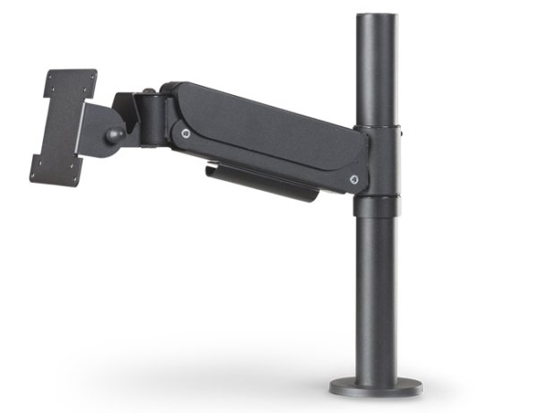 SpacePole Set 5 Classic VESA-Halterung höhenverstellbar, Rohr 400 mm, 5,0–7,5 kg, schwarz