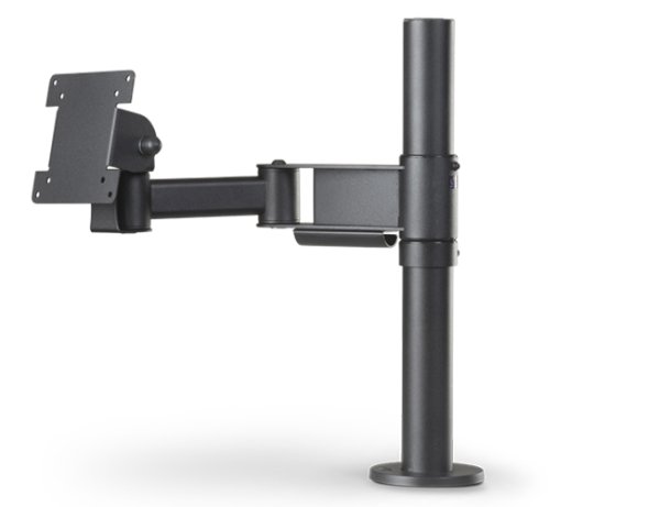 SpacePole Set 6 Classic VESA-Halterung mit 300 mm Winkelarm, Rohr 400 mm, schwarz