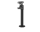 SpacePole Arc Set 2 VESA-Halterung 75/100 mit Standrohr 300 mm, schwarz