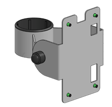 SpacePole SP2 Kassenhalterung Pole Mount für Vectron POS 7 und C11, schwarz