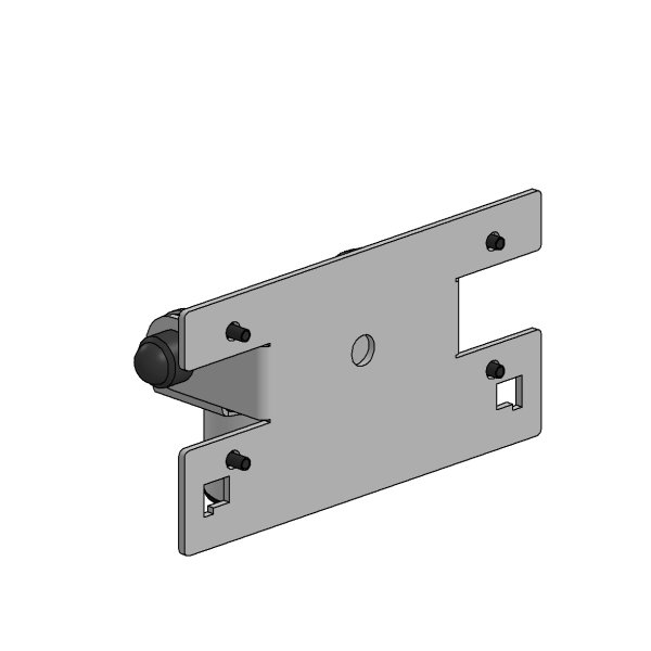 SpacePole SP1 Kassenhalterung Aufsatz für Vectron POS Touch 12/15, schwarz