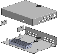 SpacePole Gehäuse für Vectron POS 7 Systembox...