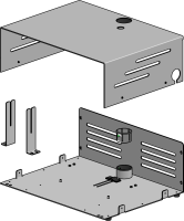 SpacePole Gehäuse für Vectron POS 7 Systembox...