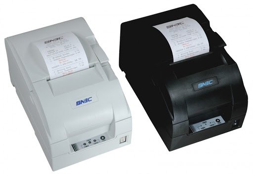 SNBC BTP-M300BU Matrix-Bondrucker mit Abschneider, USB, weiß